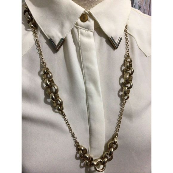 Vintage ER Elise Ryan Chain Necklace Adjustable Length Gold 28” 🍂🍁 - Picture 4 of 8